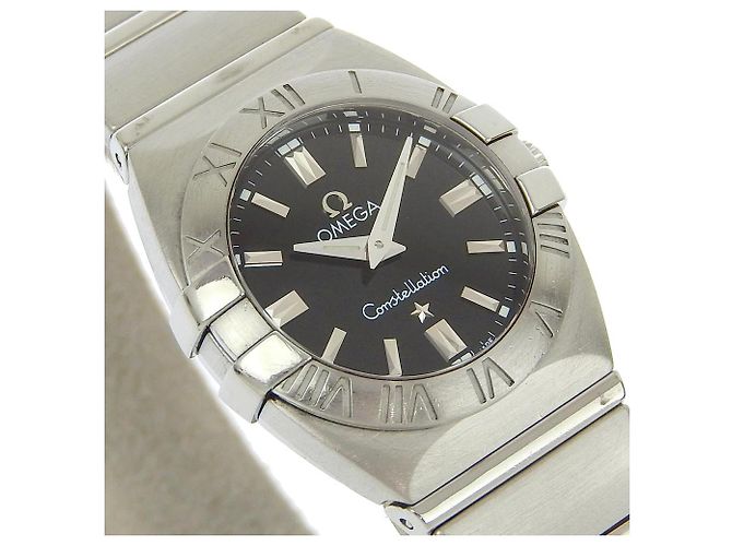 Omega Constellation Quarz Uhr 1581.51 Schwarz - Ansicht 3