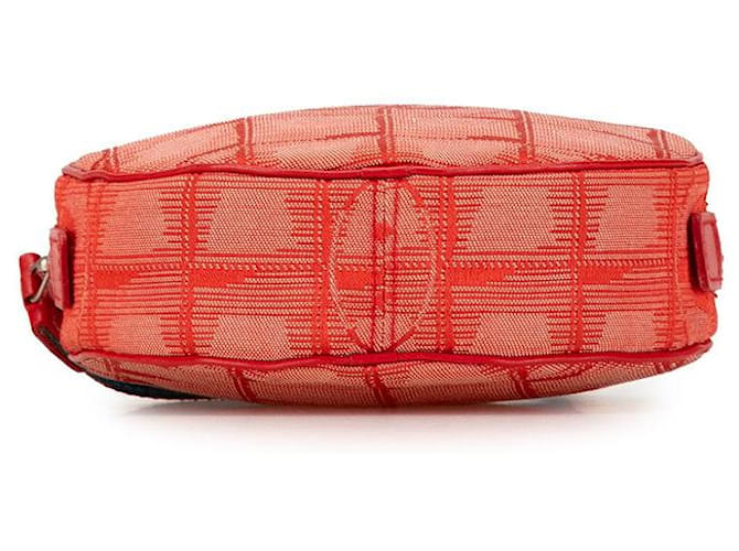 Vanity Chanel Canvas Coco Mark Pouch Red - view 3