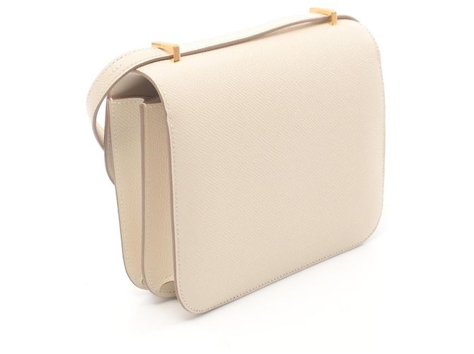 Hermès Borsa a Spalla Constance Mini Hermes Bianca Bianco - vista 2