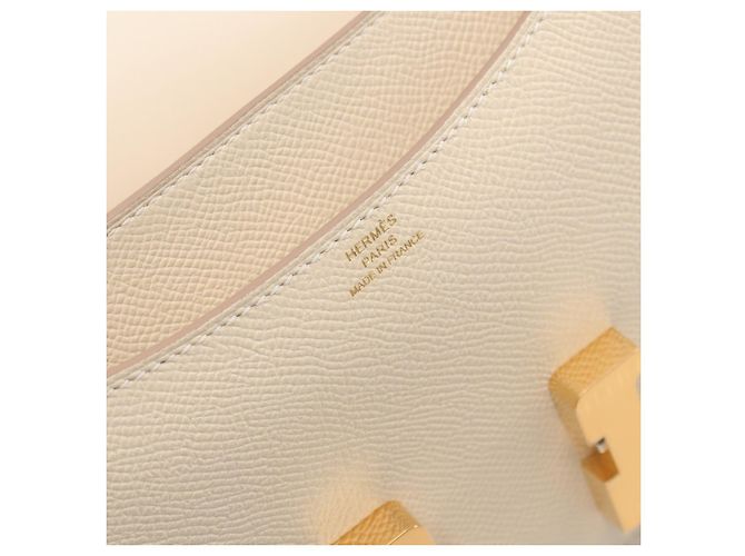 Hermès Borsa a Spalla Constance Mini Hermes Bianca Bianco - vista 4