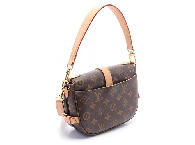 Louis Vuitton Monogram Saumur BB Handbag M46740 Brown - view 2