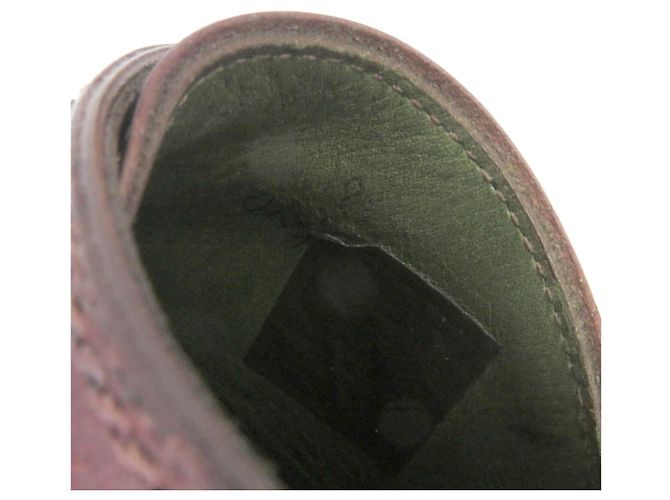 Berluti Leder-Einzelmonk-Schnürschuhe Bordeaux - Ansicht 10