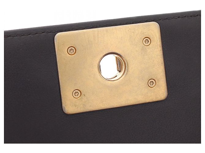 Chanel Boy Matelasse Leather Shoulder Bag Brown - view 10
