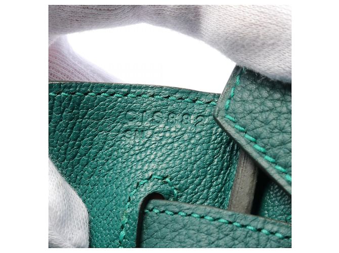 Hermès Sac à main Hermes Birkin 30 Togo Vert - vue 5