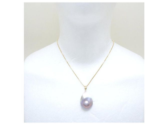 Autre Marque Mabe-Perlenkette K18YG aus Gelbgold Golden - Ansicht 2