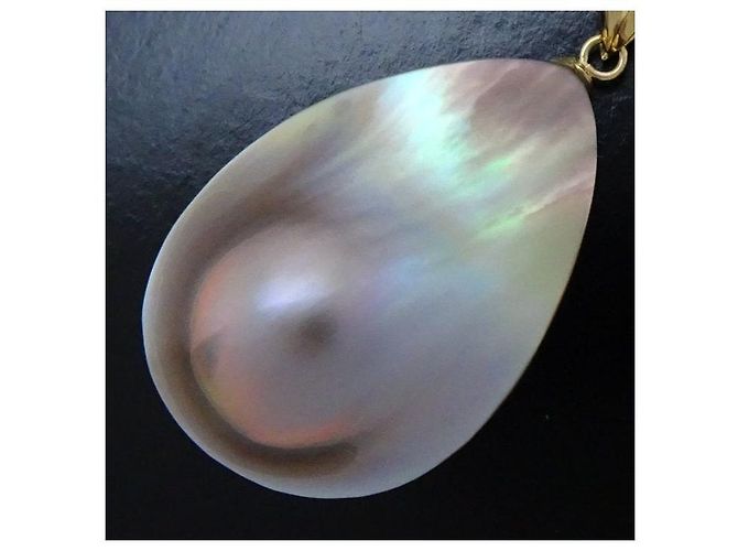 Autre Marque Mabe-Perlenkette K18YG aus Gelbgold Golden - Ansicht 4