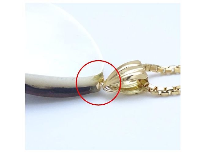 Autre Marque Mabe-Perlenkette K18YG aus Gelbgold Golden - Ansicht 8