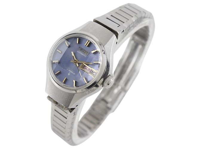 Reloj automático Seiko Joyful de acero inoxidable Azul - vista 2
