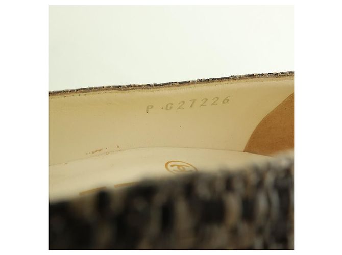 Chanel Patentleder Jute High Heels - Ansicht 11