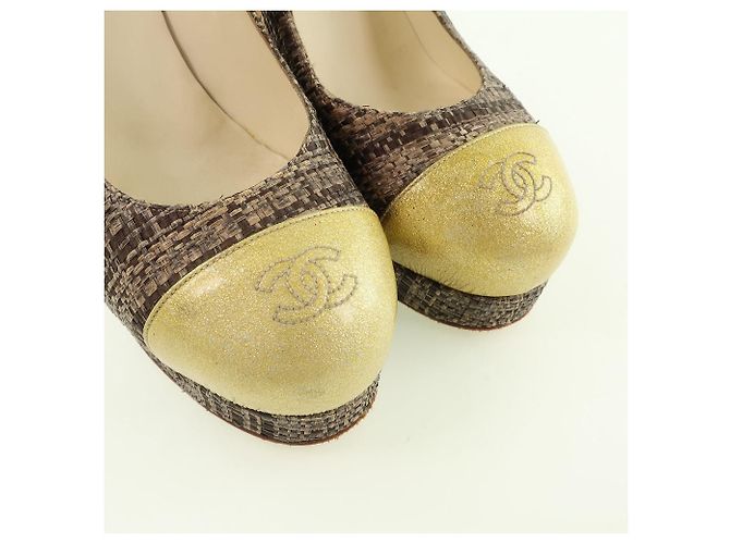 Chanel Patentleder Jute High Heels - Ansicht 5