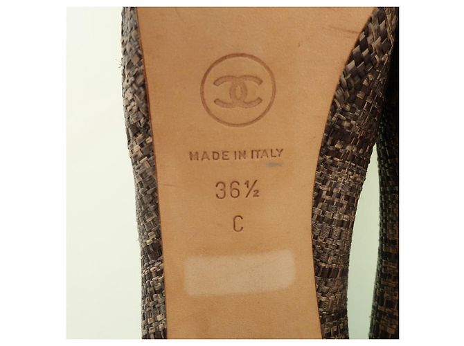 Chanel Patentleder Jute High Heels - Ansicht 9