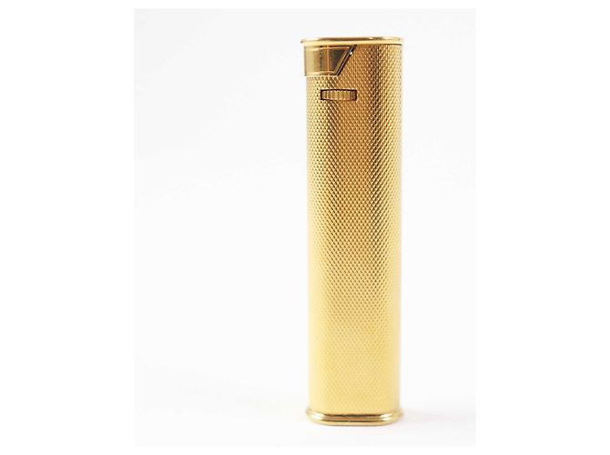 Alfred Dunhill Isqueiro a gás Dunhill Slim Roller dourado feito na Suíça - vista 2