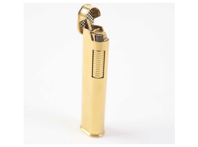 Alfred Dunhill Isqueiro a gás Dunhill Slim Roller dourado feito na Suíça - vista 3