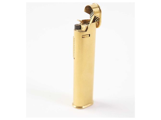 Alfred Dunhill Isqueiro a gás Dunhill Slim Roller dourado feito na Suíça - vista 4