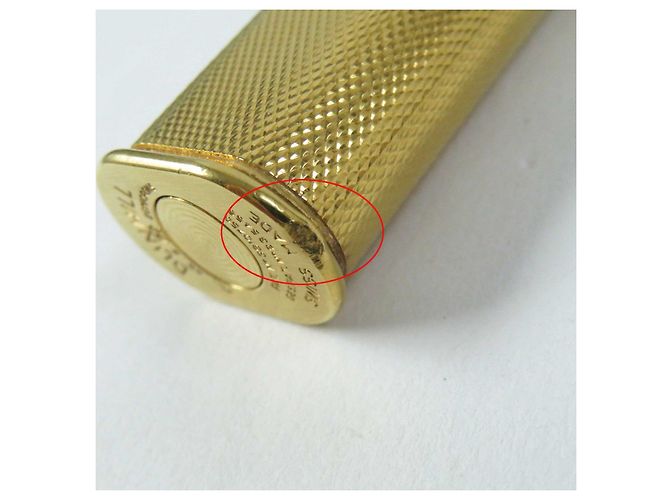 Alfred Dunhill Isqueiro a gás Dunhill Slim Roller dourado feito na Suíça - vista 8