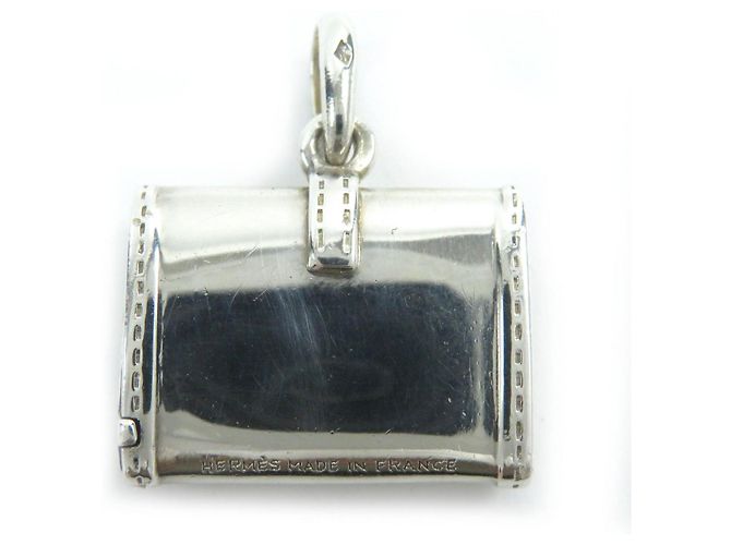 Hermès Hermes Jige Bag Motif Pill Case Pendant SV925 Silvery - view 2
