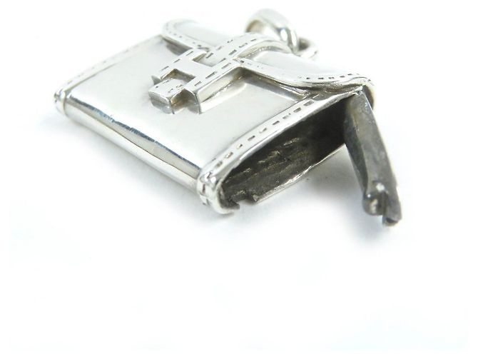 Hermès Hermes Jige Bag Motif Pill Case Pendant SV925 Silvery - view 4