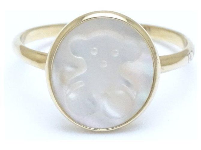 Autre Marque Anillo de concha en oro amarillo K18YG TOUS Dorado - vista 3