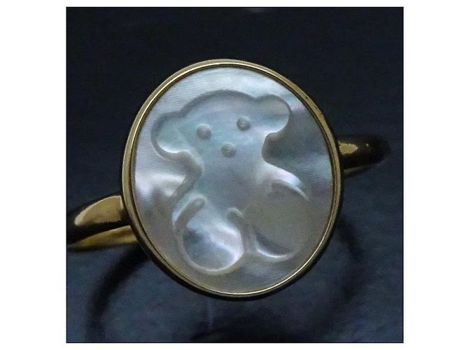 Autre Marque Anillo de concha en oro amarillo K18YG TOUS Dorado - vista 6