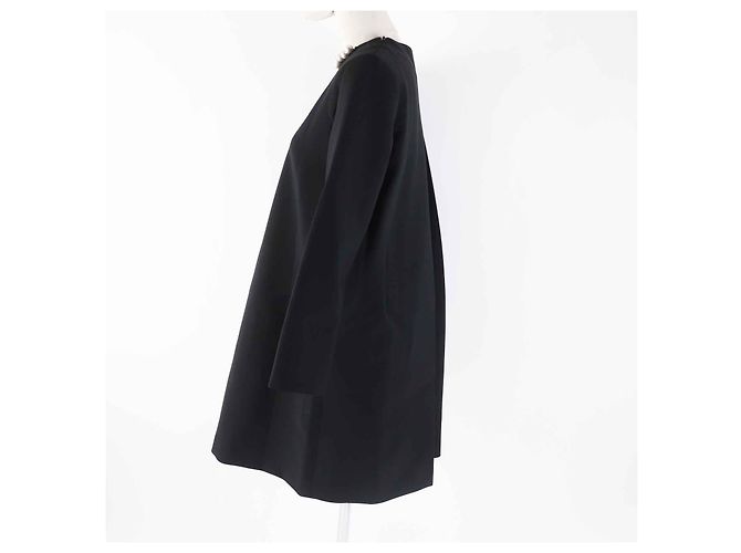 MCM YOKO CHAN Vestido Preto com Pérolas Falsas - vista 3