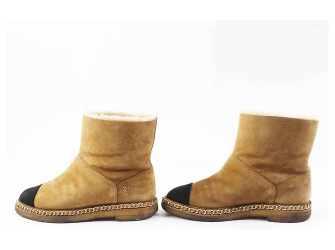 Botas cortas de ante Chanel 37 - vista 4