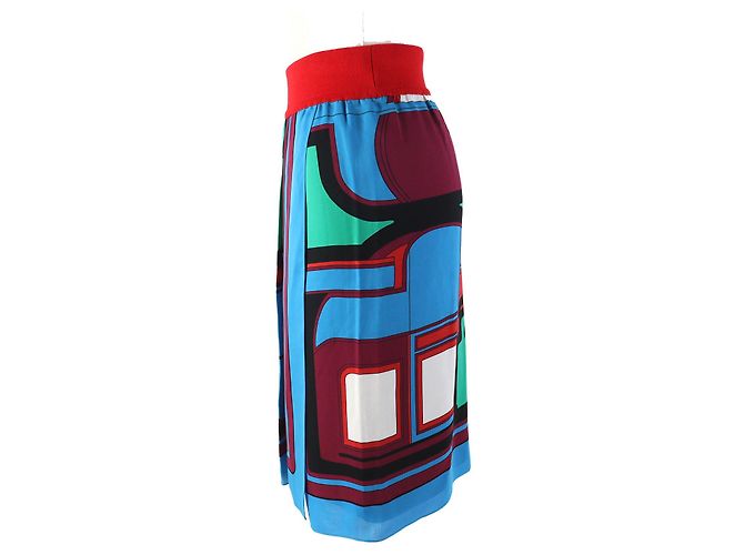 Hermès Saia de seda de twill com estampa total da Hermes Multicor - vista 2