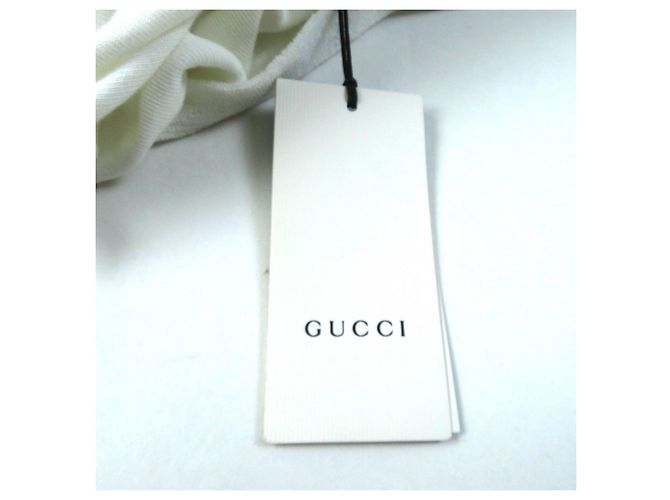 Camisa polo de algodón con rayas Web GUCCI XS Blanco - vista 3