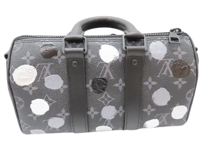 Sac à main Louis Vuitton Keepall Bandouliere 25 Noir - vue 4