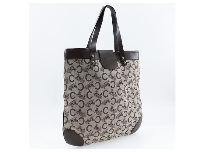 Céline Celine Canvas Macadam Tragetasche Braun - Ansicht 3