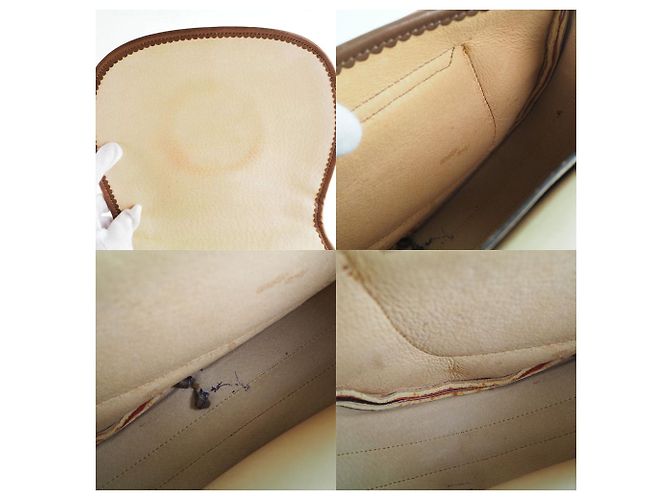 Borsa a spalla in pelle scamosciata Loewe Sevilla Arancione - vista 7