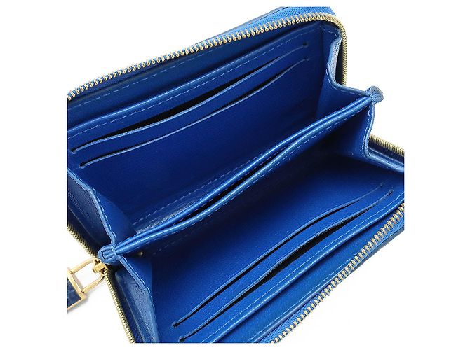 Monedero Zippy de cocodrilo Louis Vuitton Azul - vista 5