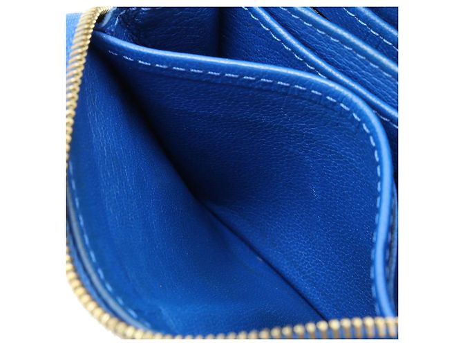 Monedero Zippy de cocodrilo Louis Vuitton Azul - vista 6