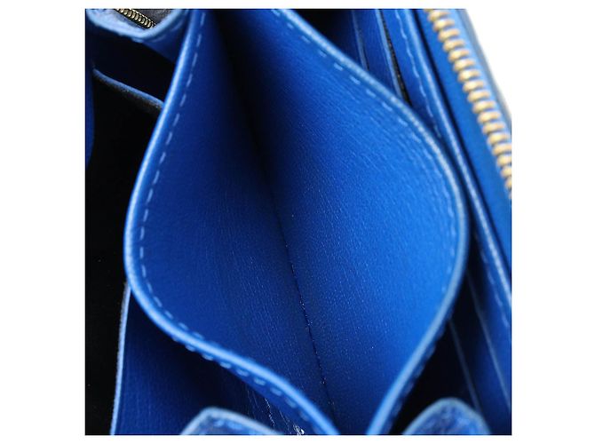 Monedero Zippy de cocodrilo Louis Vuitton Azul - vista 7