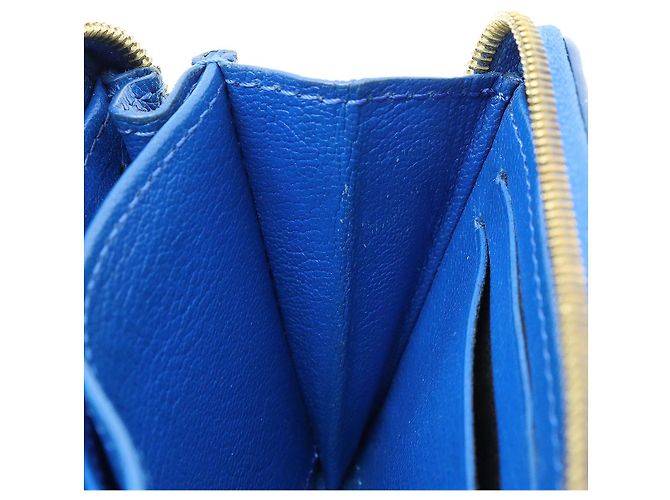 Monedero Zippy de cocodrilo Louis Vuitton Azul - vista 8