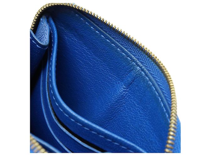 Monedero Zippy de cocodrilo Louis Vuitton Azul - vista 9