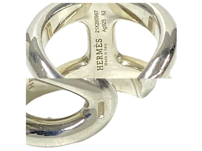 Hermès Hermes Osmose GM Silver 925 Ring Silvery - view 3