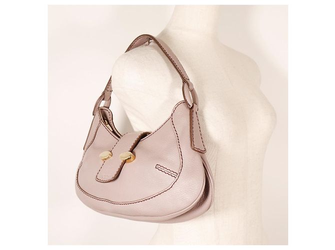 Tod's Leder-Ein-Schulter-Tasche Lila - Ansicht 13