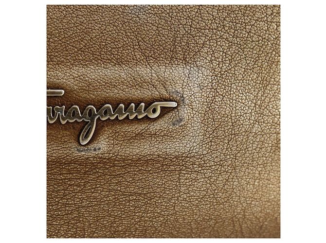 Borsa tote in pelle Salvatore Ferragamo Marrone - vista 11