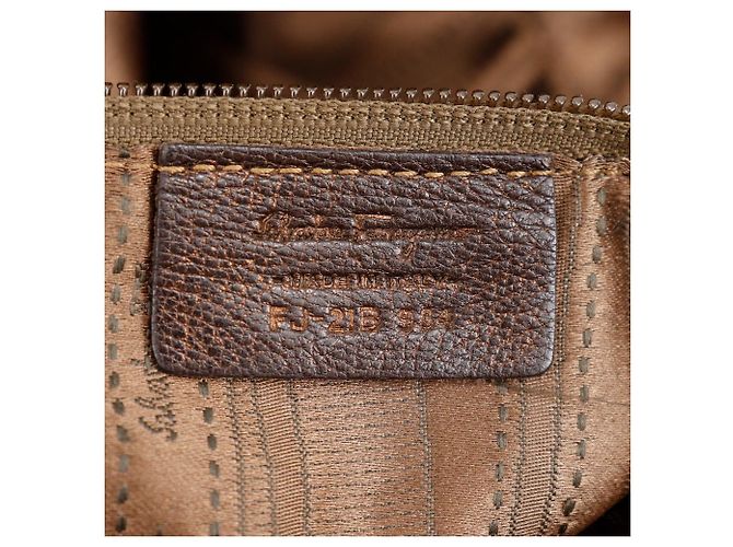 Borsa tote in pelle Salvatore Ferragamo Marrone - vista 4