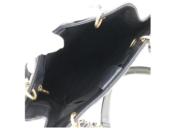 Borsa a spalla Chanel in pelle caviar con catena Nero - vista 5