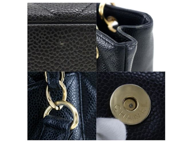 Borsa a spalla Chanel in pelle caviar con catena Nero - vista 6