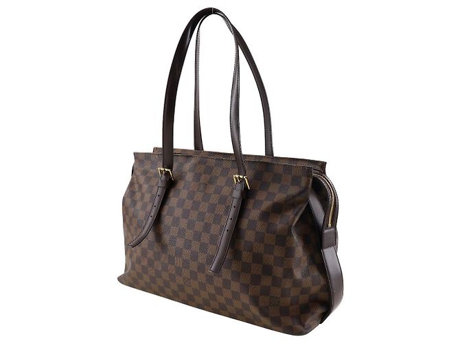 Bolsa de Ombro Chelsea em Canvas Damier Louis Vuitton N51119 Marrom - vista 2