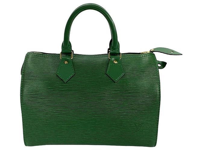 Louis Vuitton Epi Leather Speedy 25 Handbag Green - view 5