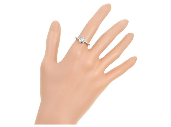 Autre Marque Pt950 Platin-Diamantring 12 Silber - Ansicht 2