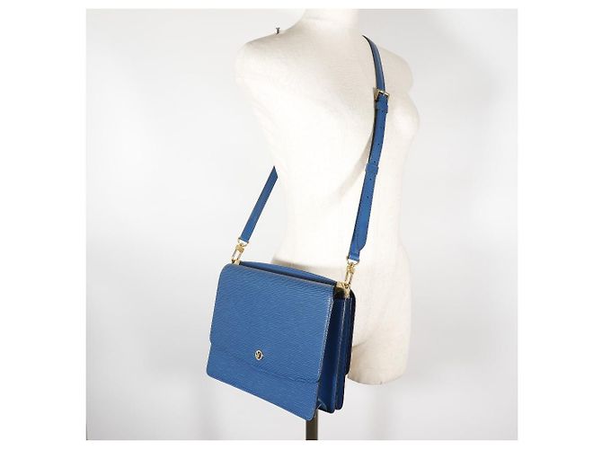 Borsa a Spalla Grenelle in Pelle Epi Louis Vuitton Blu - vista 10
