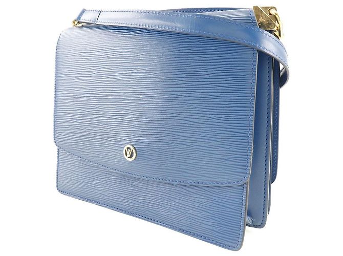 Borsa a Spalla Grenelle in Pelle Epi Louis Vuitton Blu - vista 2