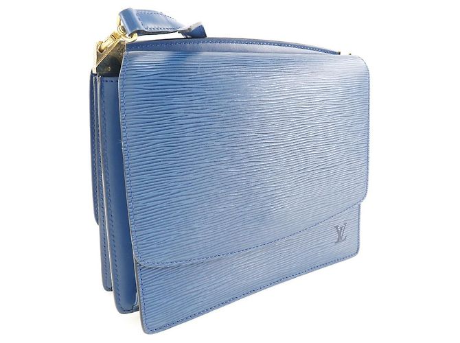 Borsa a Spalla Grenelle in Pelle Epi Louis Vuitton Blu - vista 3