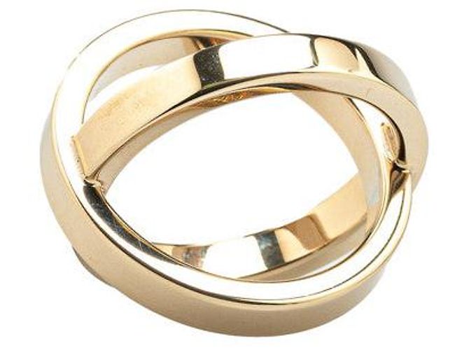 Ring Hermès Anello per sciarpa Hermes Cosmos placcato oro D'oro - vista 2