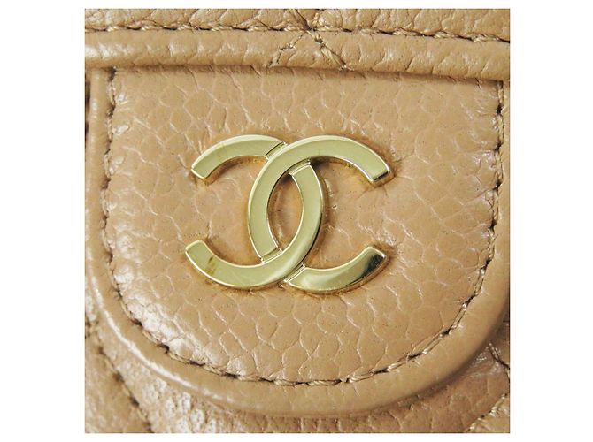 Funda de piel de caviar Chanel para iPhone 14 Pro con cadena Castaño - vista 8