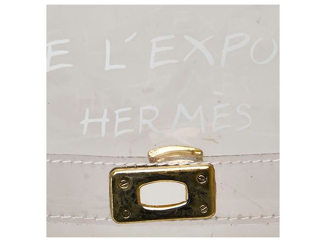 Hermès Sac à main tote en vinyle Kelly transparent Hermes - vue 4
